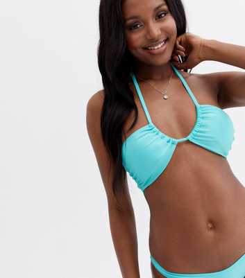 Turquoise Multiway Bandeau Bikini Top