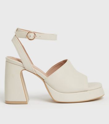 Off white best sale platform heels