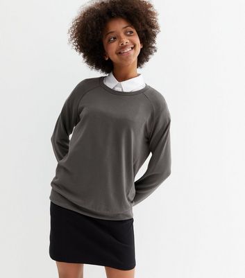 Charcoal grey school jumper sale