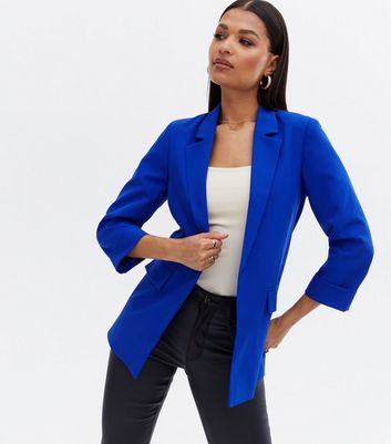 Women+ Essential Blazer in Royal Blue from Joe Fresh