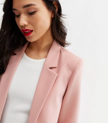 Click to view product details and reviews for Pale Pink Revere Collar Relaxed Fit Blazer New Look.