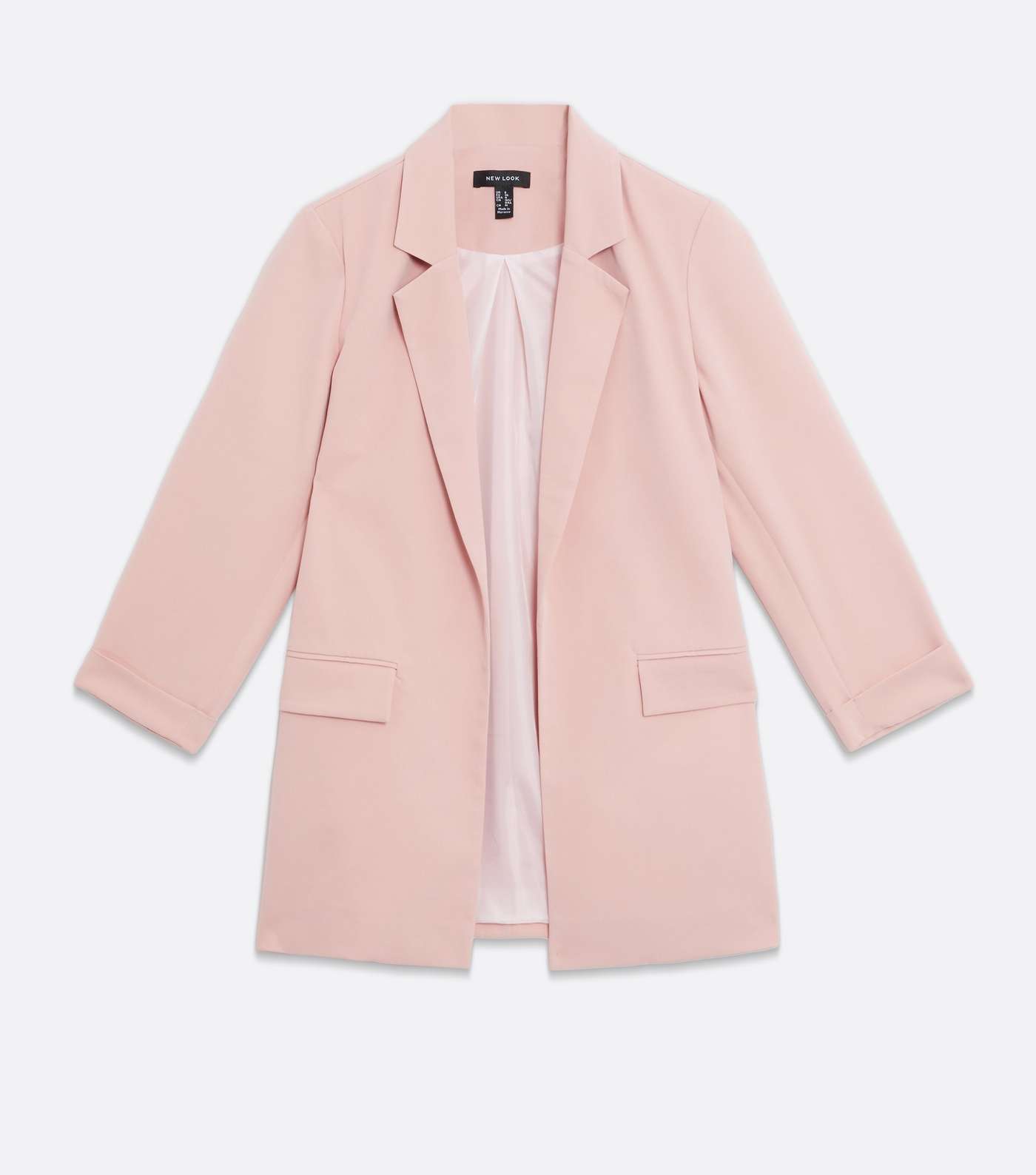 Pale Pink Revere Relaxed Fit Blazer Image 5