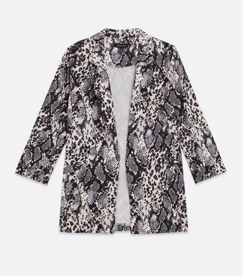 grey snake print jacket