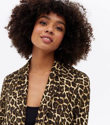 Tiger top print blazer