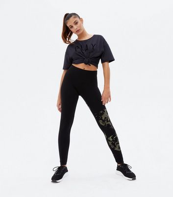 Camouflage leggings shop new look