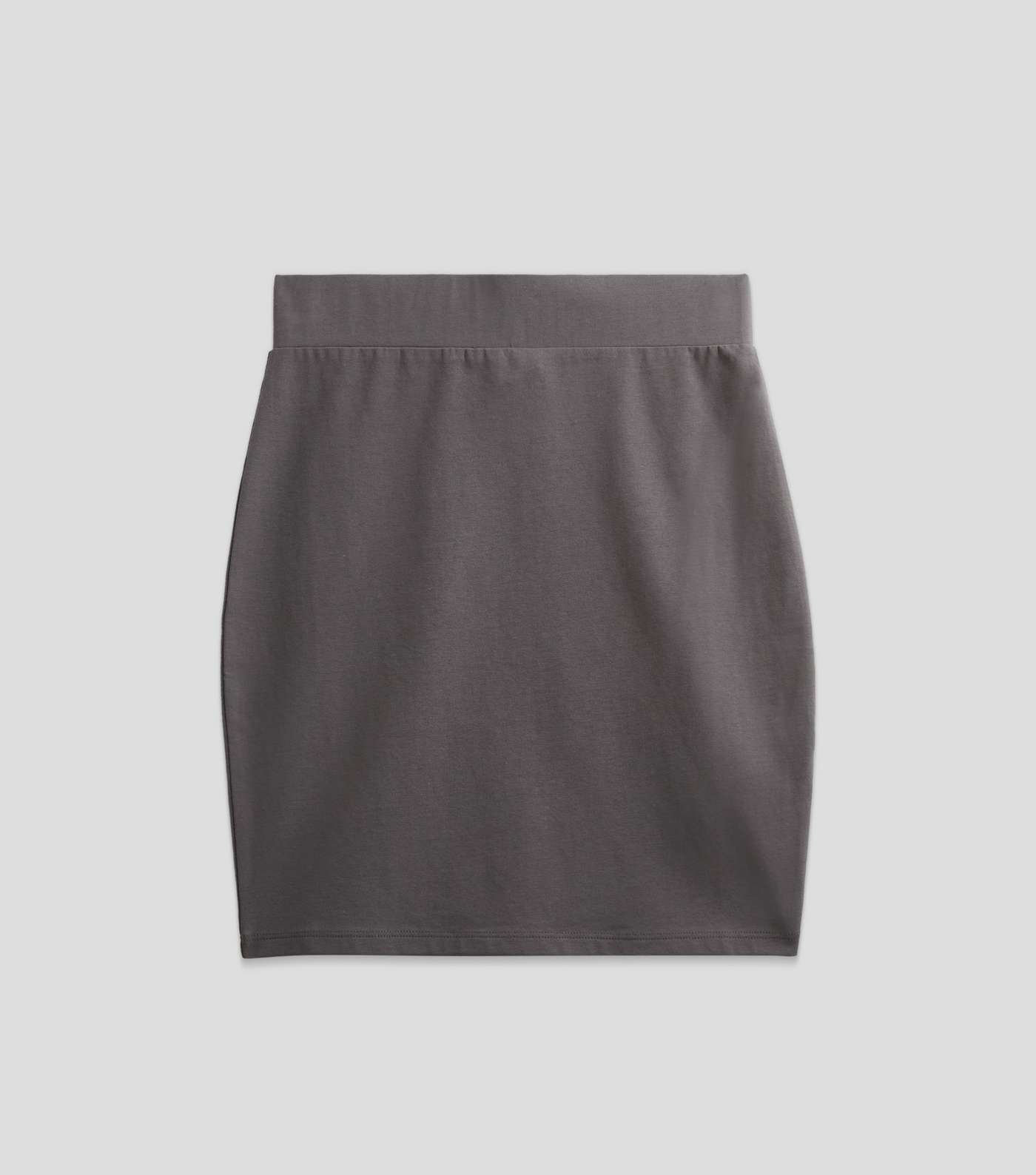Girls Grey Stretch High Waist Skirt Image 5