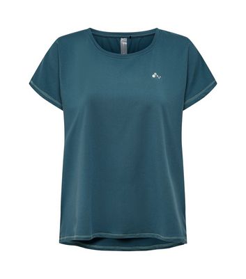 Click to view product details and reviews for Only Play Teal Logo Sports Training T Shirt New Look.