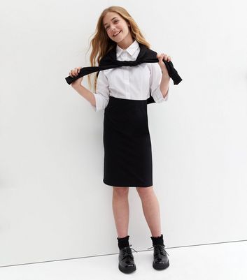 Girls black 2024 pencil skirt