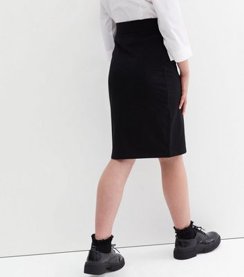 Long black clearance pencil skirt 3t