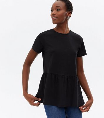 Short sleeve 2024 peplum blouse