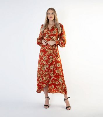 new look midi wrap dress