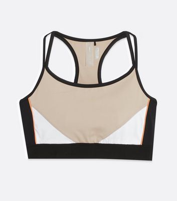 Click to view product details and reviews for Only Play Camel Colour Block Sports Crop Top New Look.