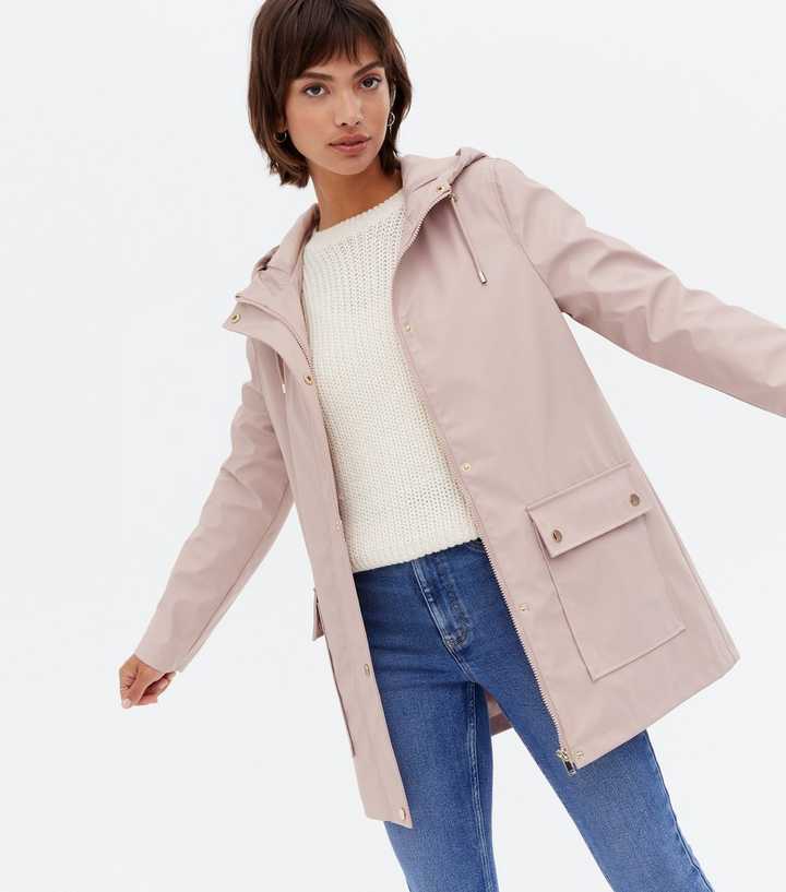 Pale Pink Hooded Double Pocket Anorak | New Look