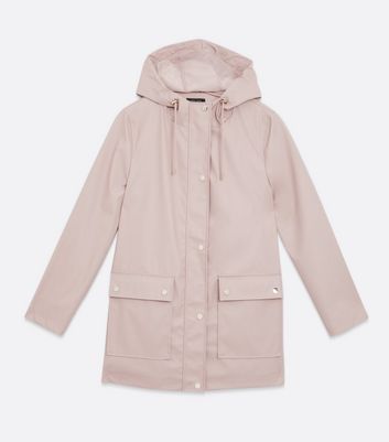 pale pink raincoat