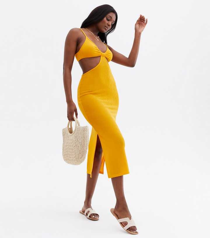 bec and bridge elle cut out midi dress mango