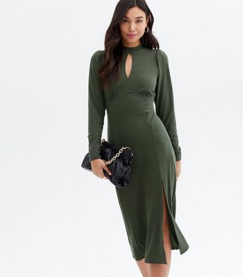 Olive dresses outlet long