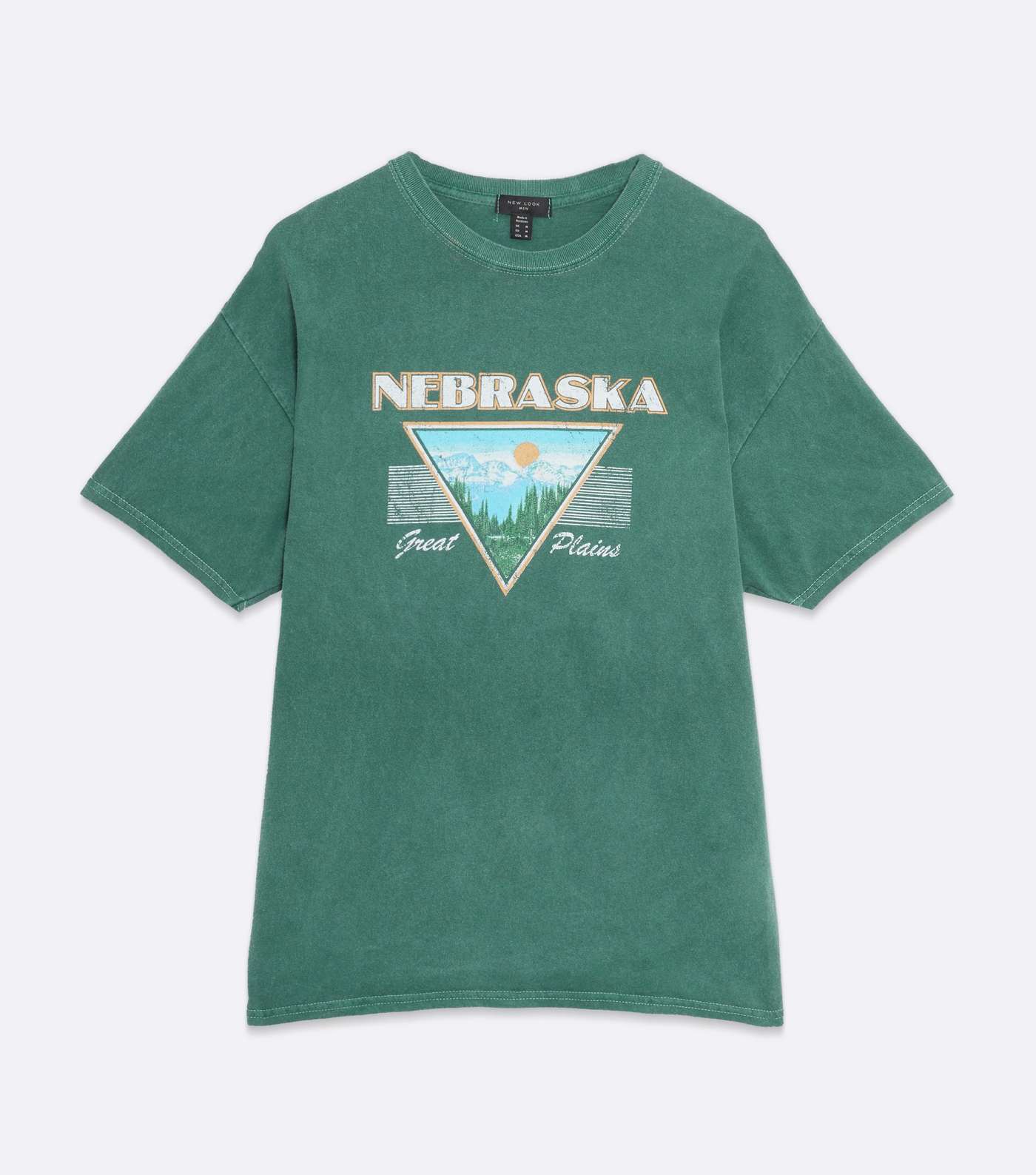 Dark Green Overdyed Nebraska Logo T-Shirt Image 5