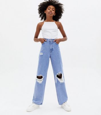 Girls Bright Blue High Waist Adalae 