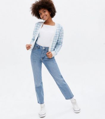 Girls Blue Hannah Straight Leg Jeans 