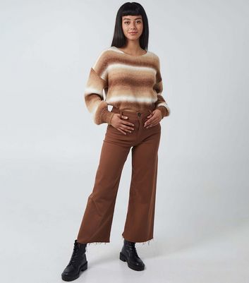 Click to view product details and reviews for Blue Vanilla Brown Ombré Brushed Jumper New Look.