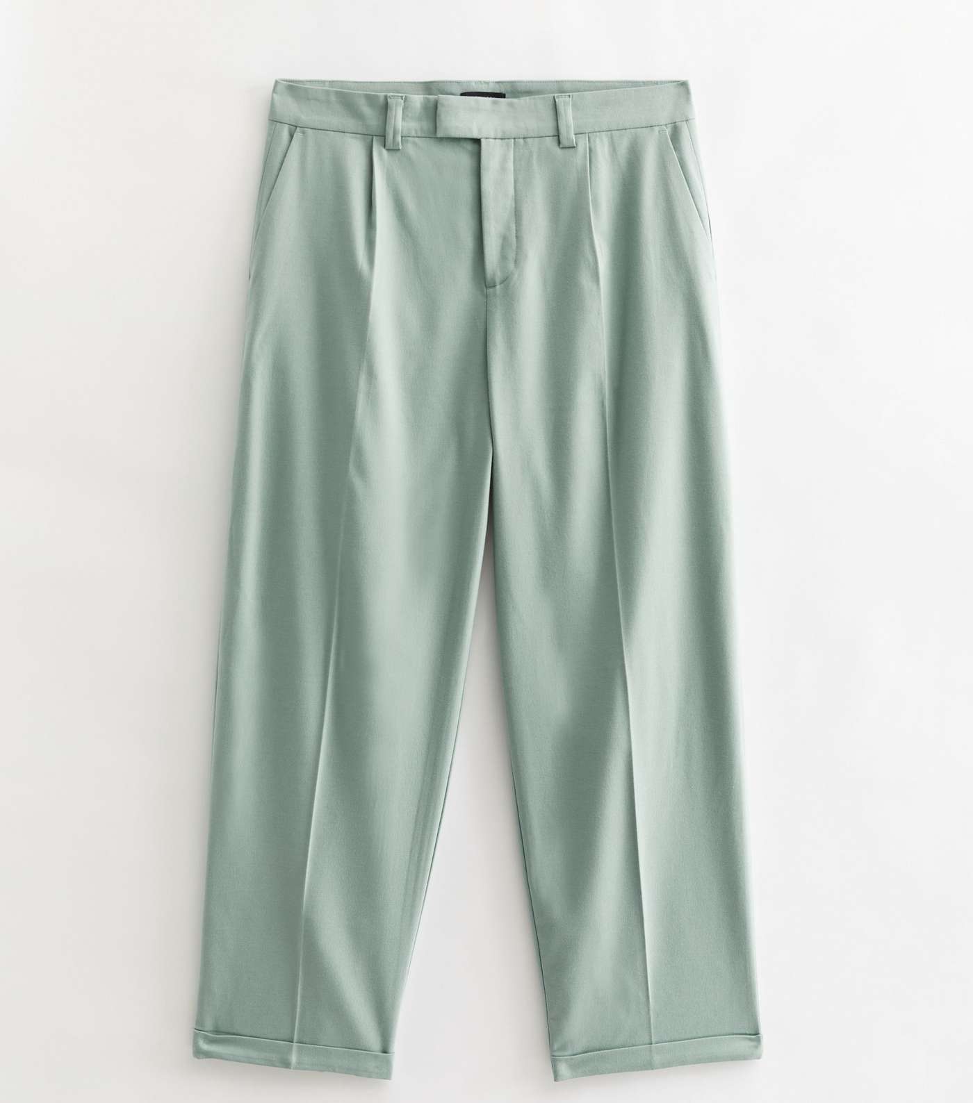 Light Green Wide Leg Trousers Image 5