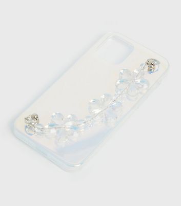 Clear Flower Chain Phone Case For Iphone 12 New Look