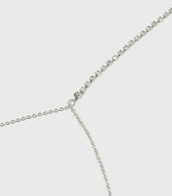Damen Accessoires Silver Diamanté Body Chain