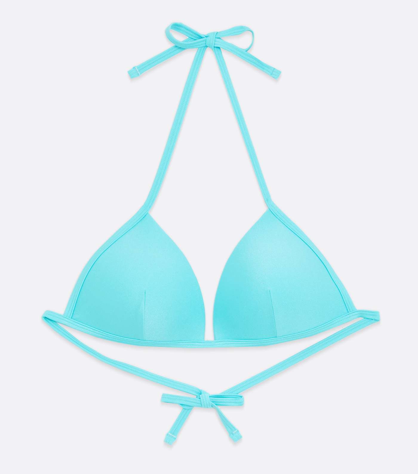 Turquoise Moulded Triangle Bikini Top Image 5