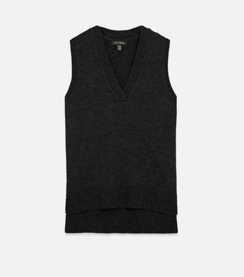 Click to view product details and reviews for Blue Vanilla Black Step Hem Vest Jumper New Look.