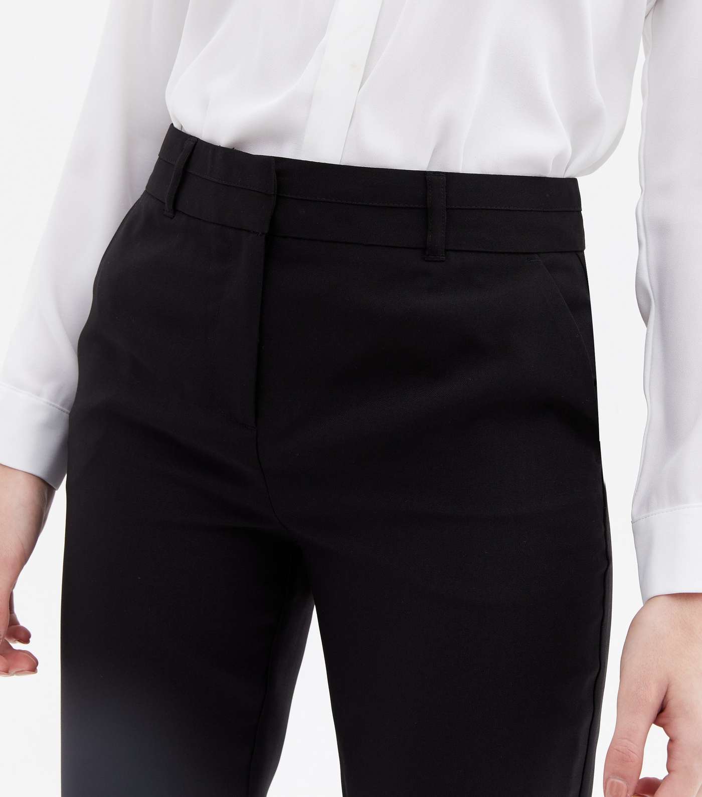 Black Slim Trousers Image 2