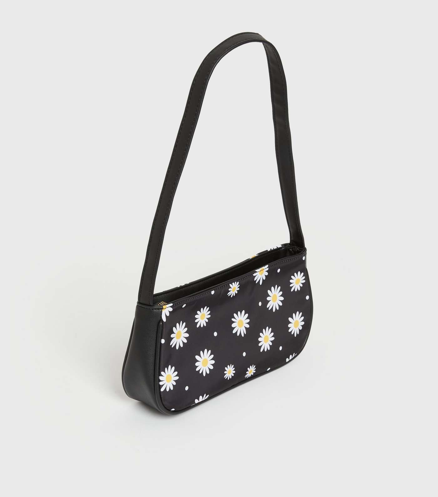 Girls Black Daisy Shoulder Bag Image 3