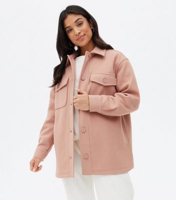 new look shacket pink