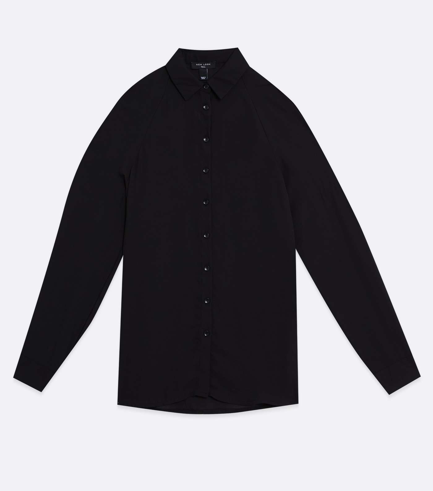 Tall Black Cold Shoulder Long Sleeve Shirt Image 5