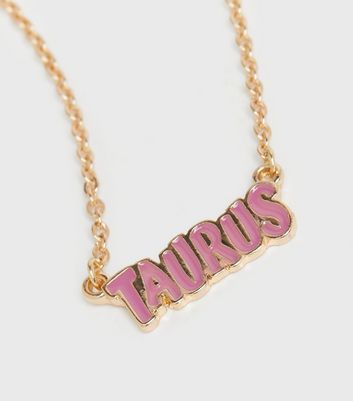 Damen Accessoires In the Stars Gold Taurus Necklace