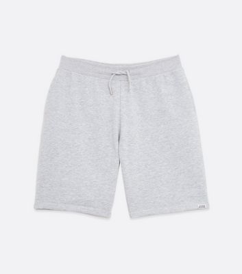 Boys Grey Marl Jersey Drawstring Shorts 
