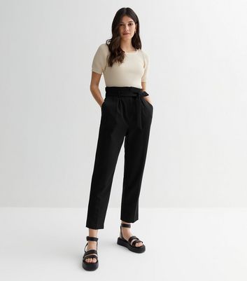 TROUSERS WITH LINED BELT  Bluish  ZARA India