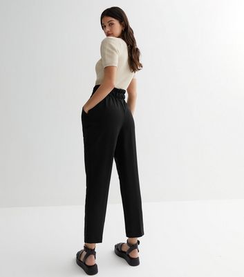 Click to view product details and reviews for Black Belted High Waist Trousers New Look.