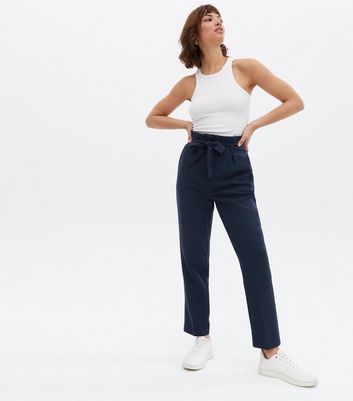 Unisex High Waisted Navy French Work Pants Straight Leg Trousers All Sizes  - Etsy
