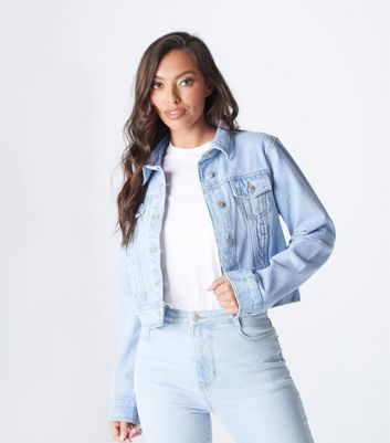 New look light blue denim jacket Clearance