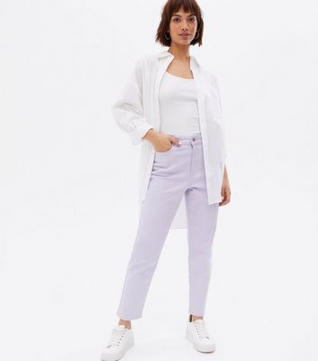 Lilac Waist Enhance Tori Mom Jeans 