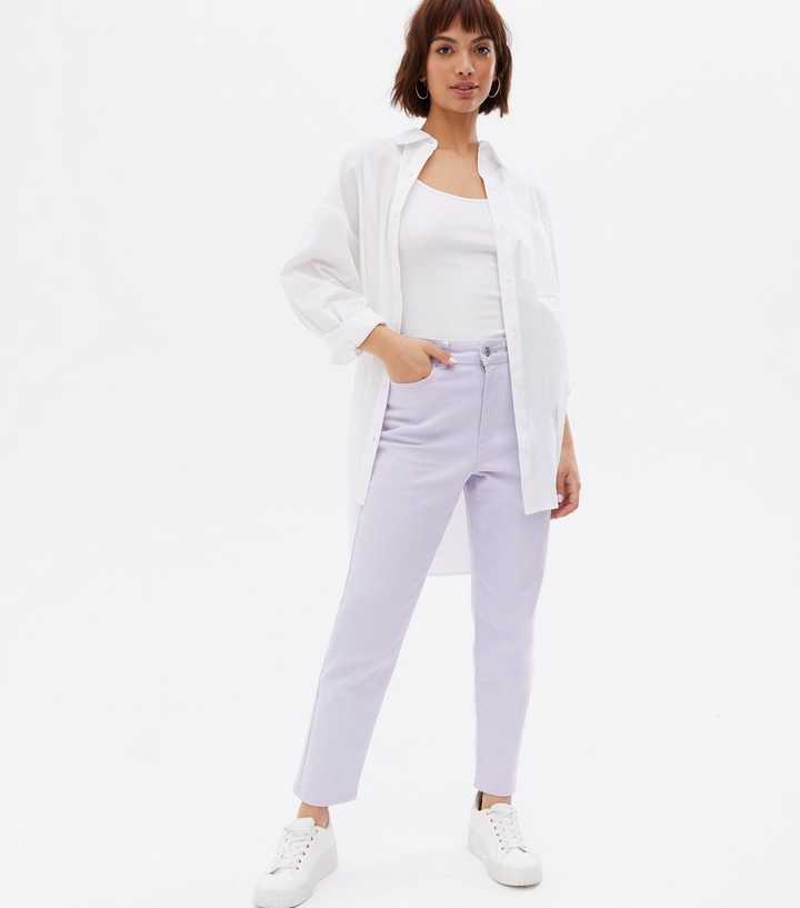 Lilac Waist Enhance Tori Mom Jeans