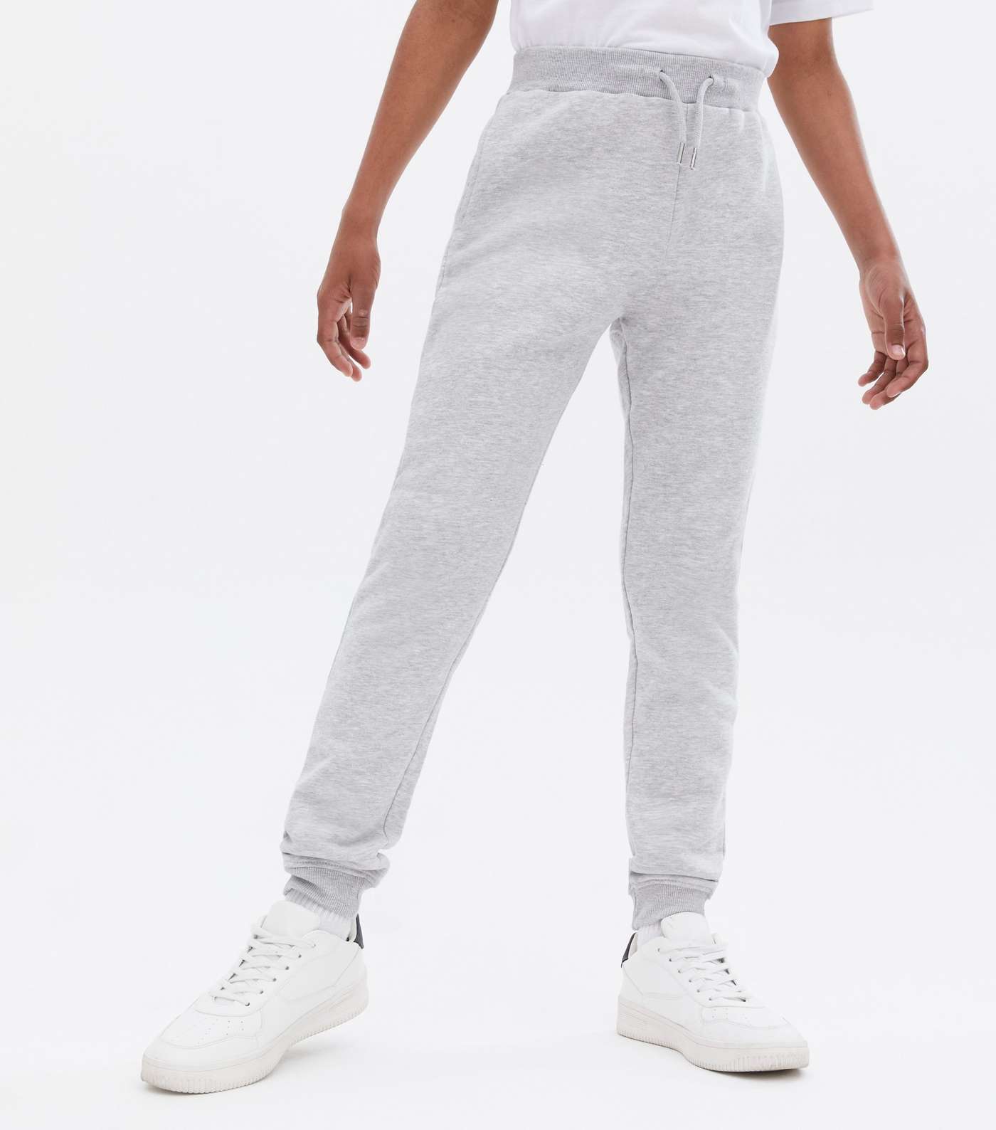 Boys Grey Marl Jersey Hoodie and Jogger Set Image 3