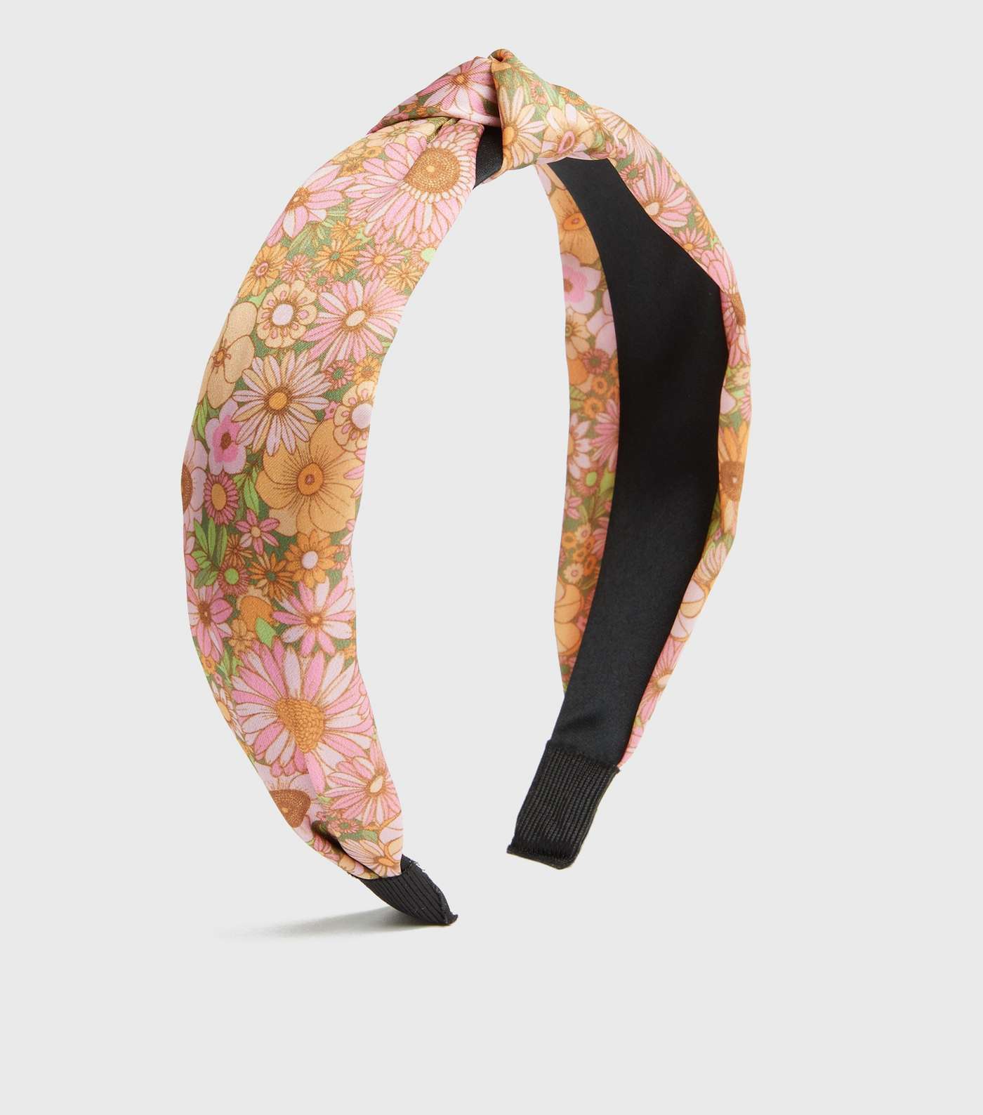 Pink Floral Knot Headband Image 2