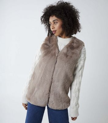 new look gilet coat