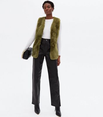 Fake fur gilet on sale zara