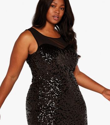 Sequin Mesh Overlay Strappy Dress - Purple/Navy or Nude/Nude - Just $8