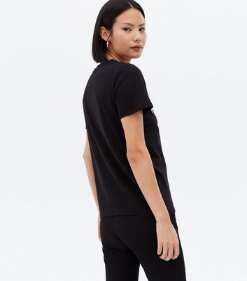 Click to view product details and reviews for Black Atelier Luxe Logo T Shirt New Look.