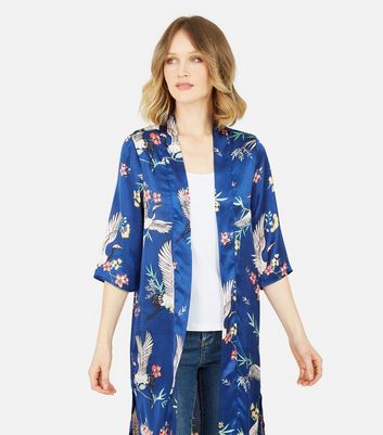 Click to view product details and reviews for Yumi Navy Bird Print Satin Long Kimono New Look. Click to view product details and reviews for Yumi Navy Bird Print Satin Long Kimono New Look.