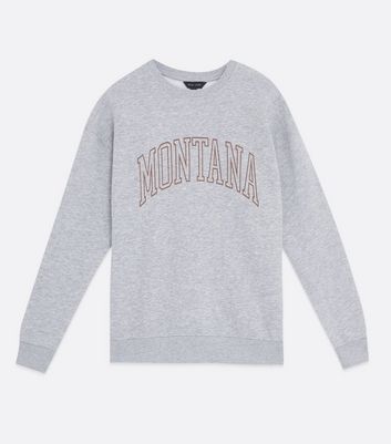 Click to view product details and reviews for Brown Montana Logo Sweatshirt New Look.