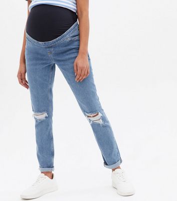 Click to view product details and reviews for Maternity 2 Pack Black And Blue Over Bump Tori Mom Jeans New Look.
